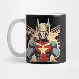 Ultraman Strong Super Hero Propaganda Retro Mug